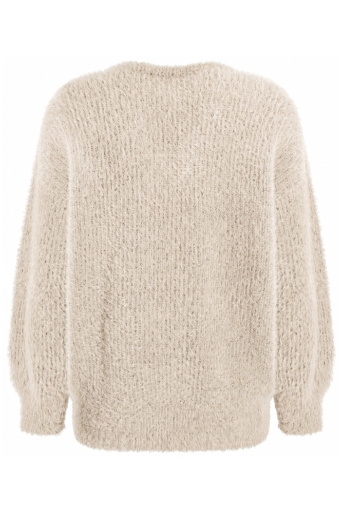 Zoso beige dames trui | Achteraanzicht