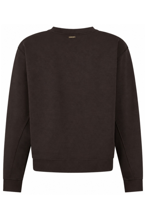 Zoso bruine dames sweater | Achteraanzicht