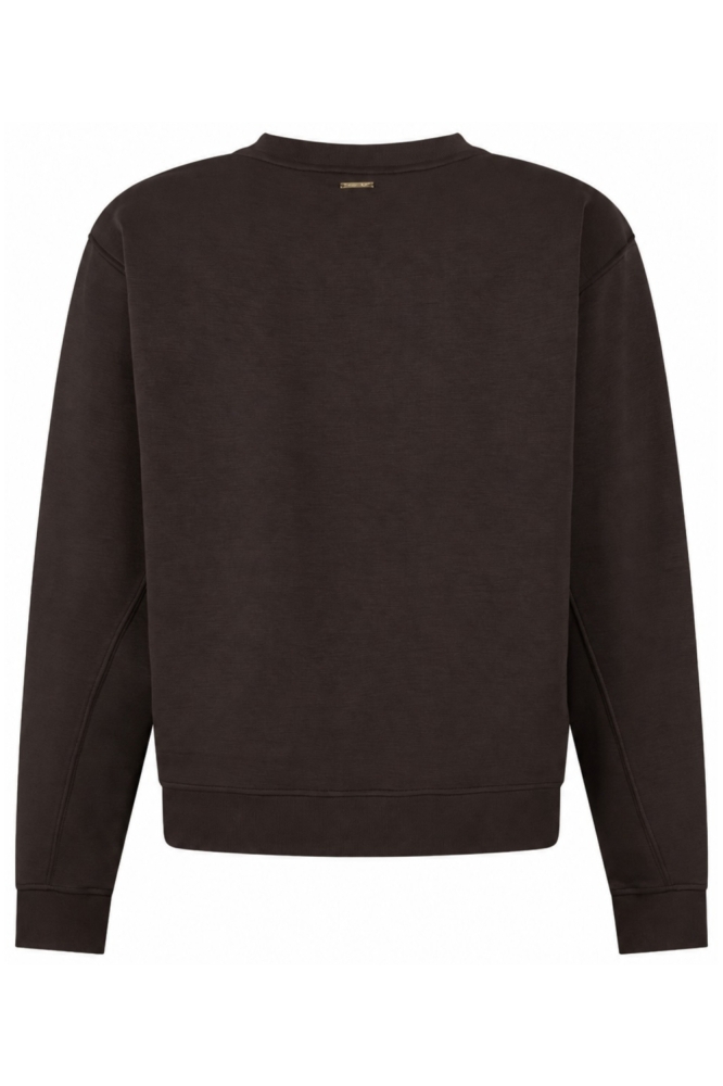 Zoso bruine dames sweater | Achteraanzicht