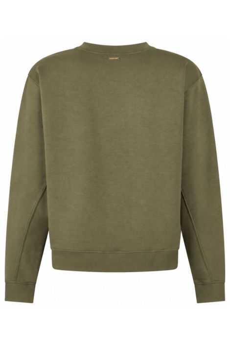 Zoso groene dames sweater | Achteraanzicht