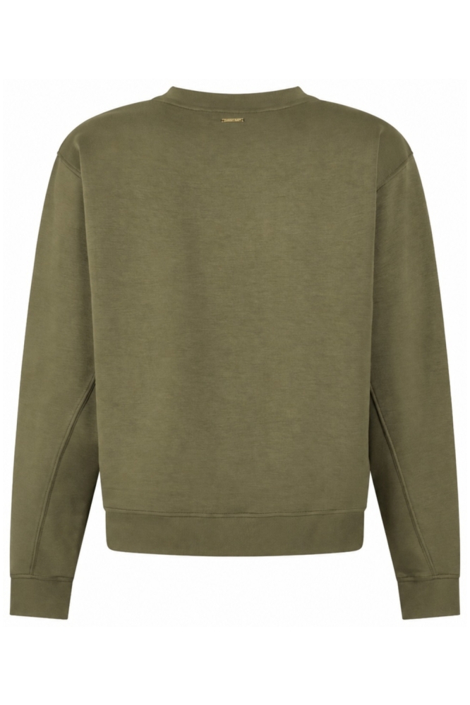 Zoso groene dames sweater | Achteraanzicht