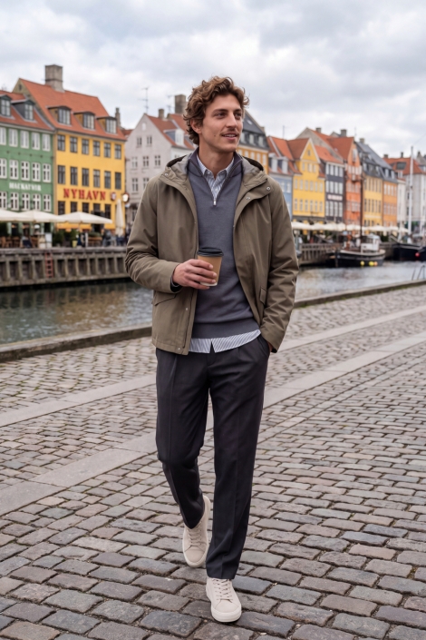 Jack & Jones blauwe heren trui | Model