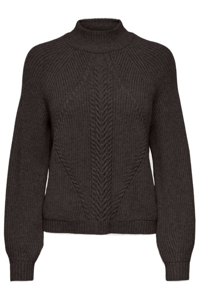 Only bruine dames trui | Vooraanzicht