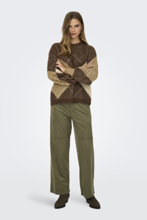 Only bruine dames trui | Model