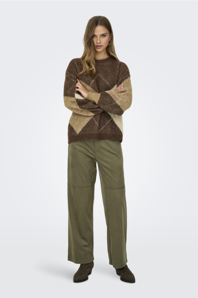 Only bruine dames trui | Model