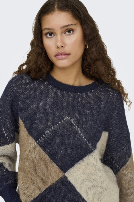 Only blauwe dames trui | Close up