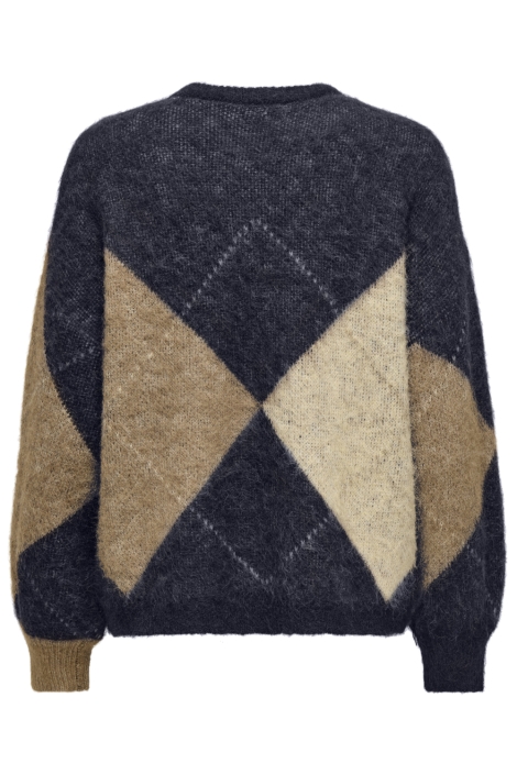 Only blauwe dames trui | Achteraanzicht