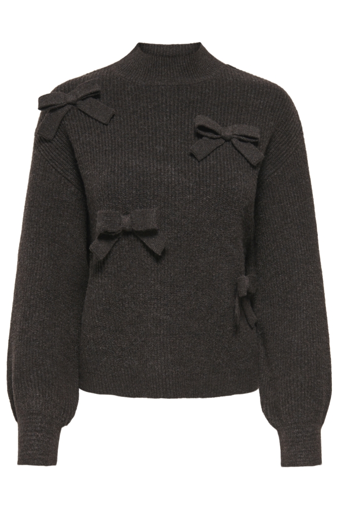 Only bruine dames trui | Vooraanzicht