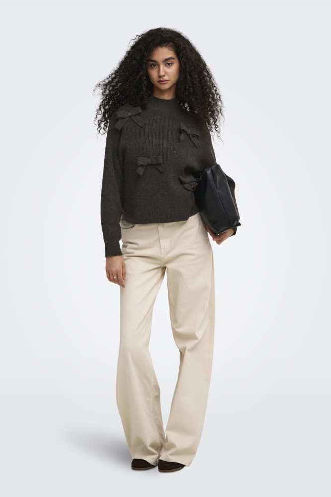 Only bruine dames trui | Model