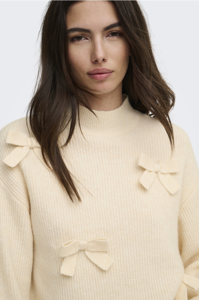 Only ecru dames trui | Close up