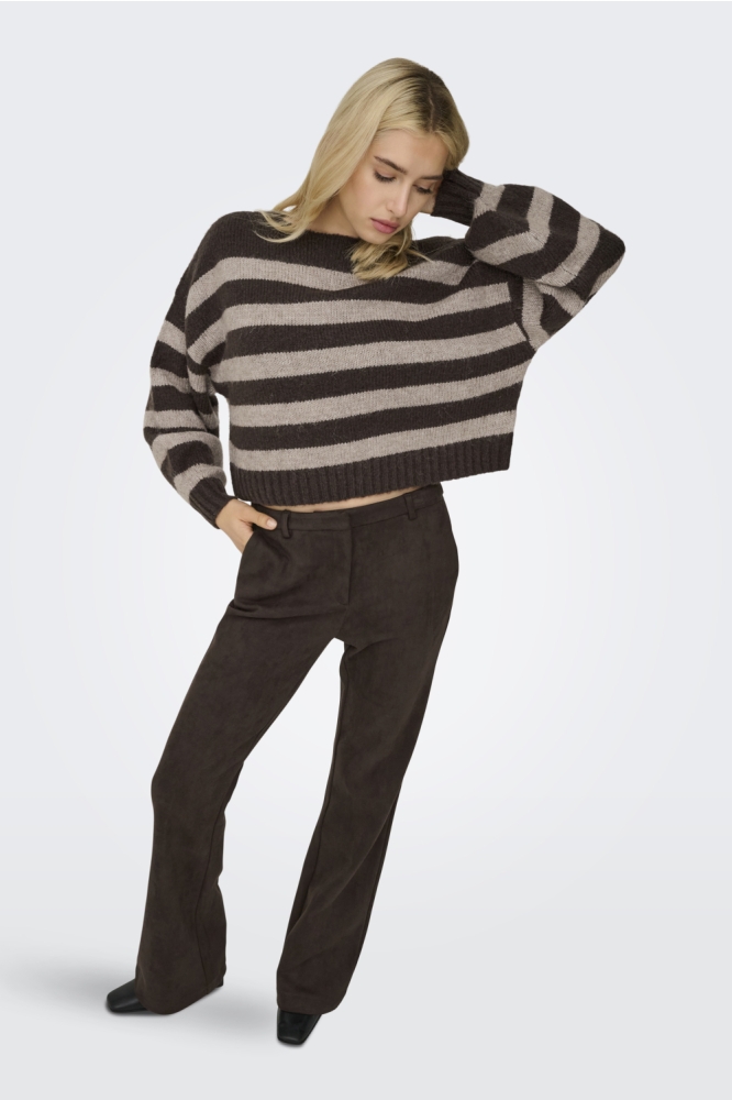 Only bruine dames trui | Model