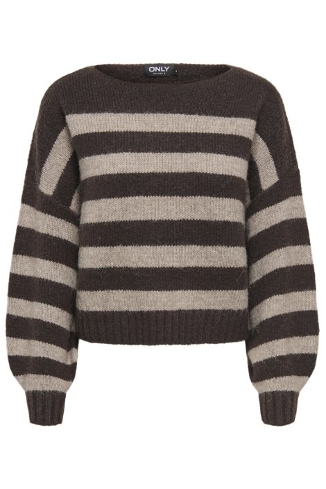 Only bruine dames trui | Vooraanzicht