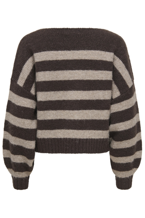Only bruine dames trui | Achteraanzicht