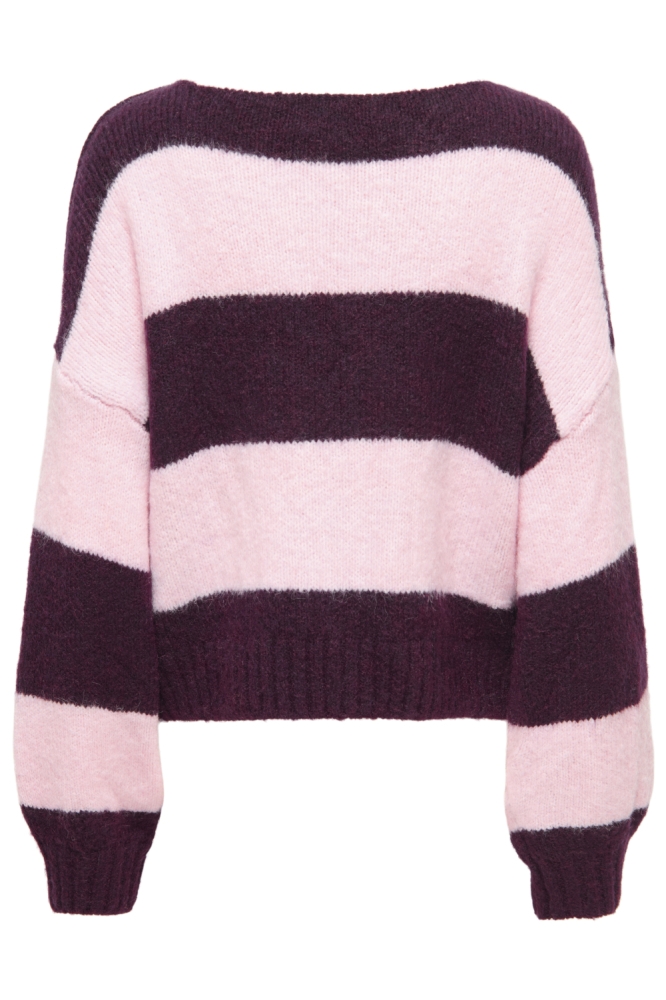 Only bordeaux dames trui | Achteraanzicht