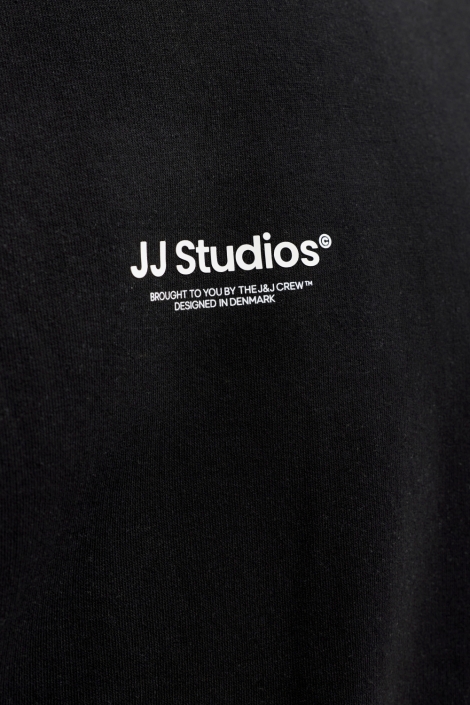 Jack & Jones zwarte heren sweater | Close up