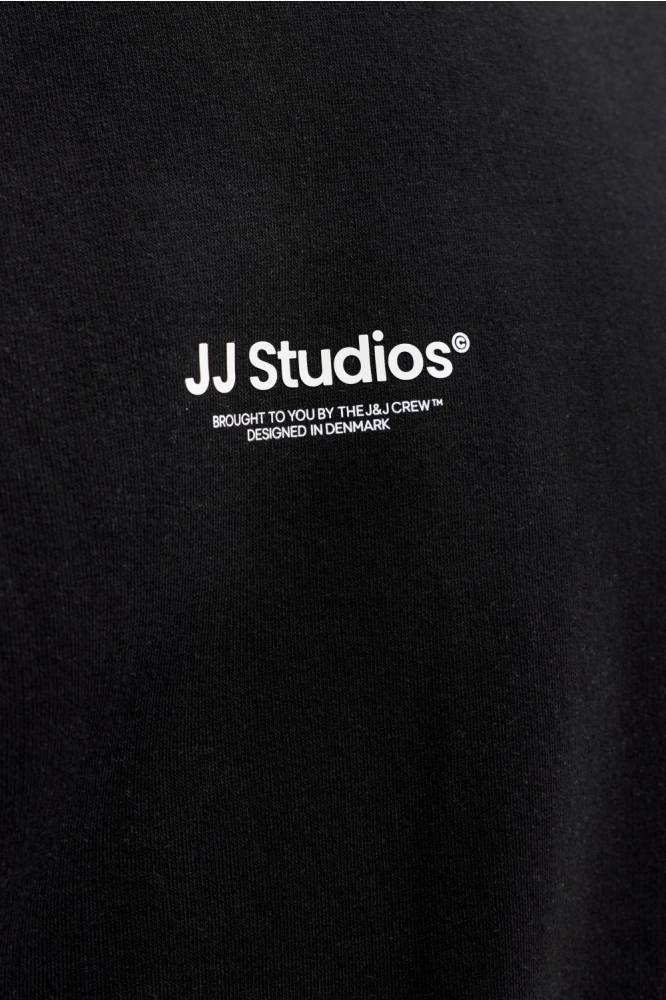 Jack & Jones zwarte heren sweater | Close up