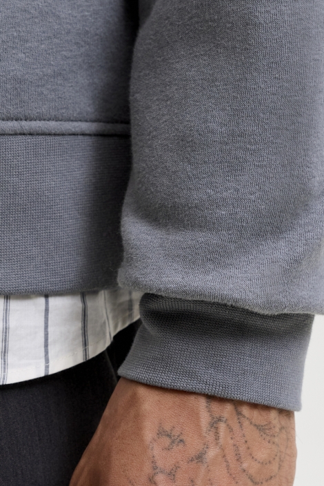 Jack & Jones blauwe heren sweater | Close up