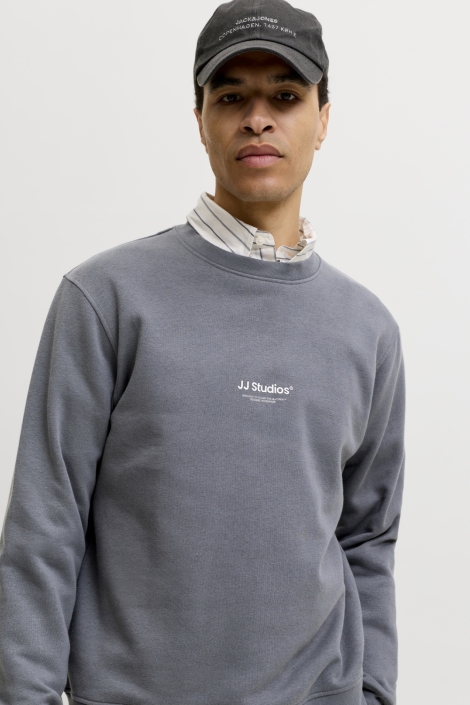 Jack & Jones blauwe heren sweater | Close up