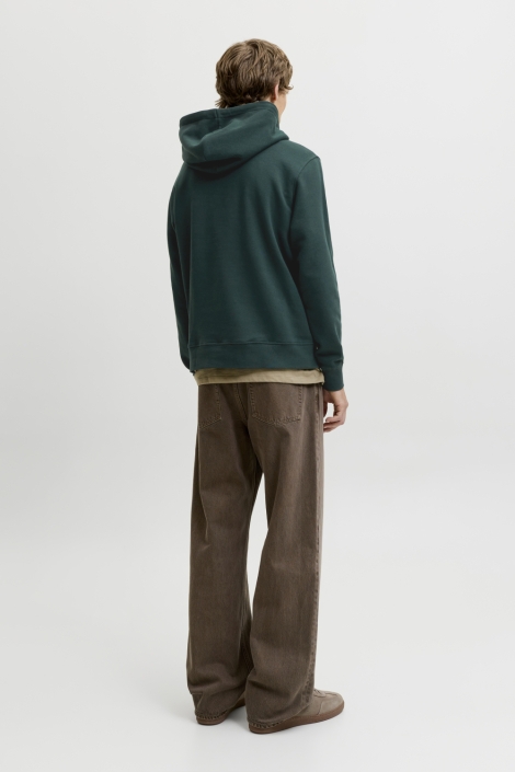 Jack & Jones groene heren sweater | Model vooraanzicht