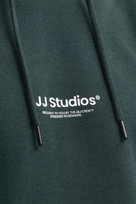 Jack & Jones groene heren sweater | Close up
