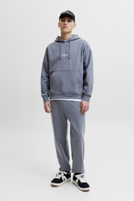 Jack & Jones blauwe heren sweater | Model vooraanzicht