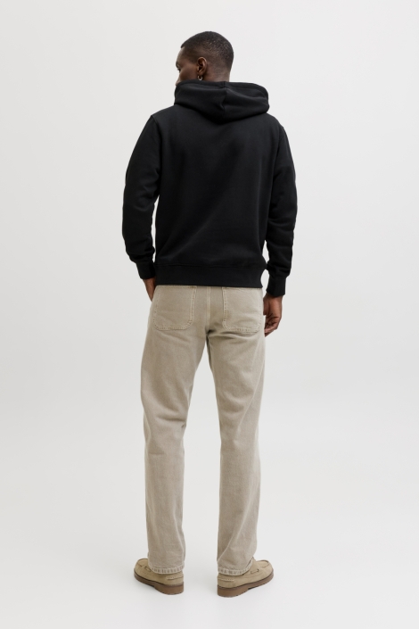 Jack & Jones zwarte heren sweater | Model achteraanzicht