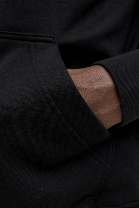 Jack & Jones zwarte heren sweater | Close up