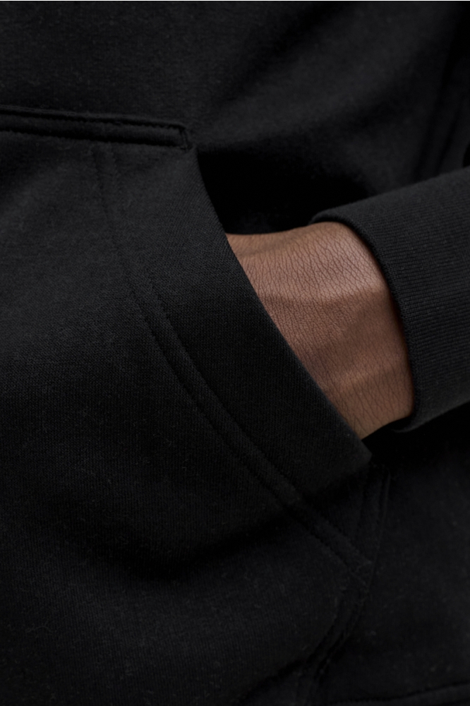 Jack & Jones zwarte heren sweater | Close up