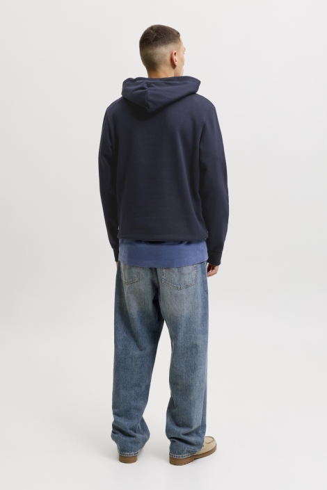 Jack & Jones blauwe heren sweater | Model achteraanzicht