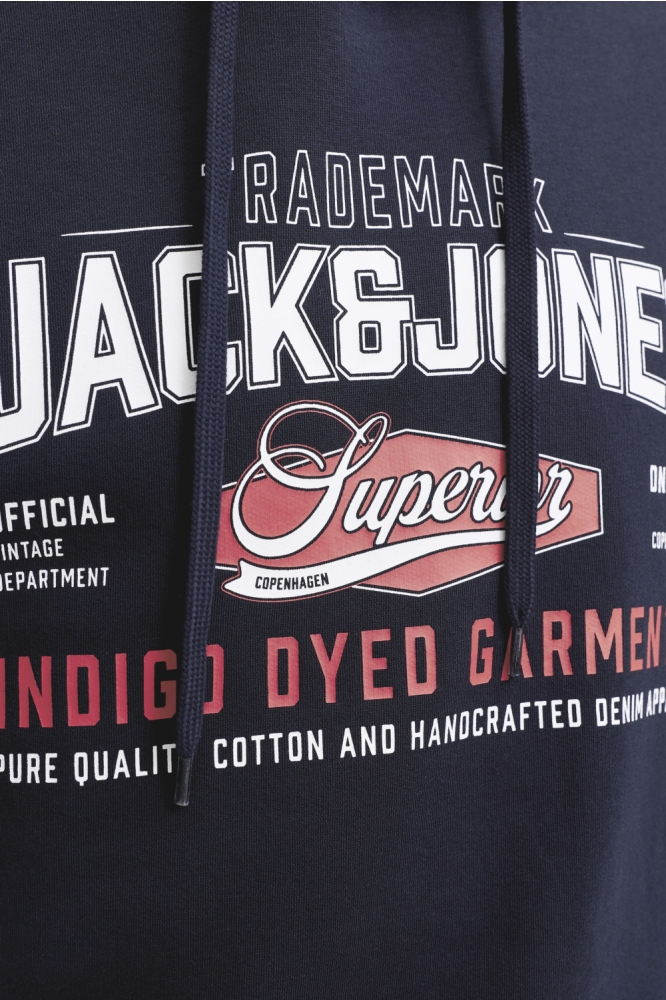 Jack & Jones blauwe heren sweater | Close up