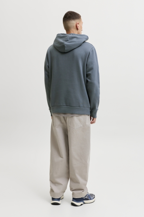 Jack & Jones grijze heren sweater | Model achteraanzicht