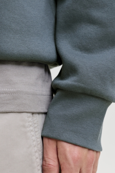 Jack & Jones grijze heren sweater | Close up
