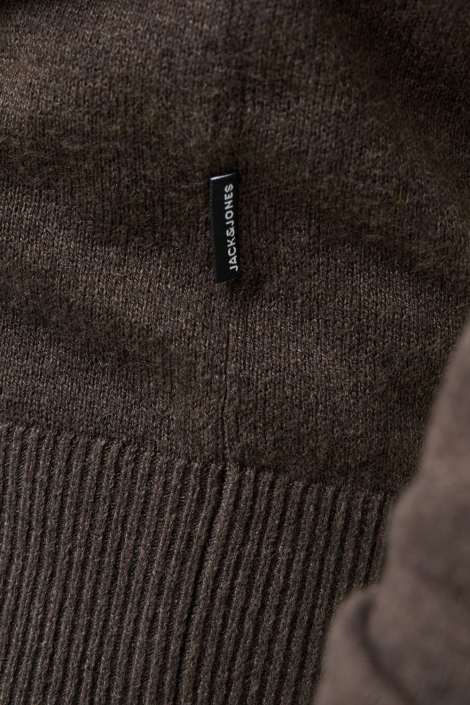 Jack & Jones bruine heren trui | Close up