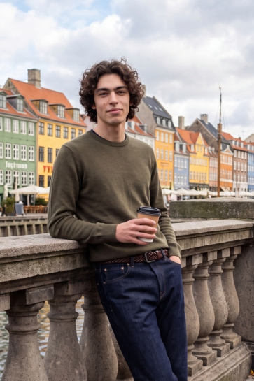 Jack & Jones jjeemil knit crew neck noos Groen