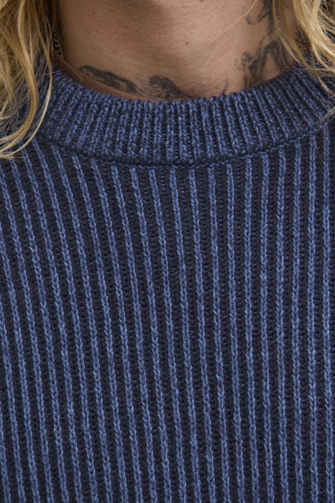 Jack & Jones blauwe heren trui | Close up