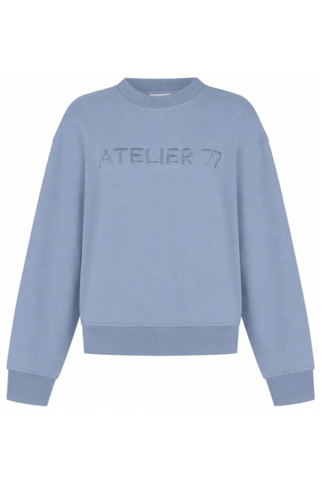 Zoso blauwe dames sweater | Vooraanzicht