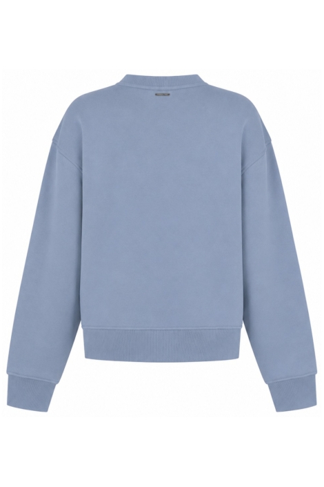 Zoso blauwe dames sweater | Achteraanzicht