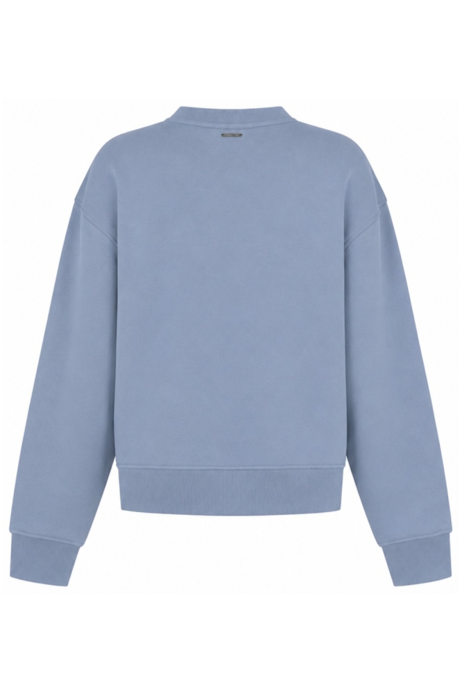 Zoso blauwe dames sweater | Achteraanzicht