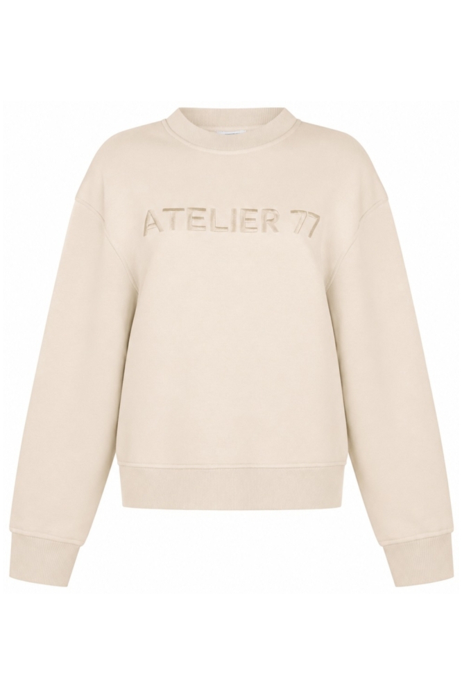 Zoso beige dames sweater | Vooraanzicht