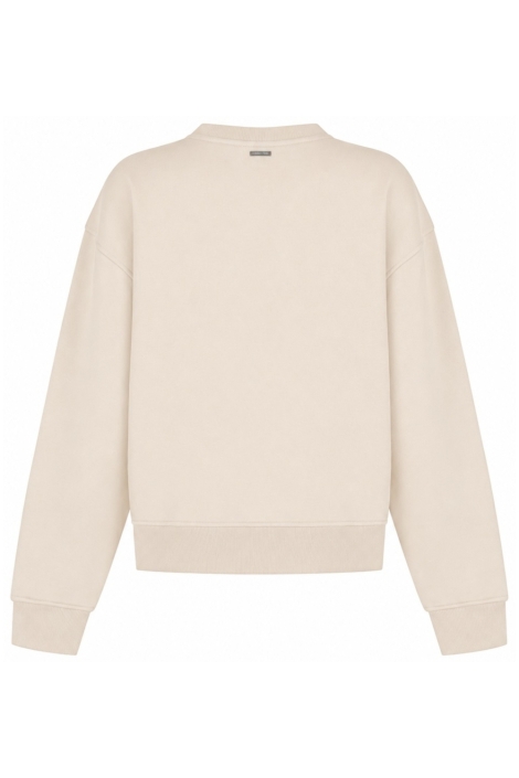 Zoso beige dames sweater | Achteraanzicht