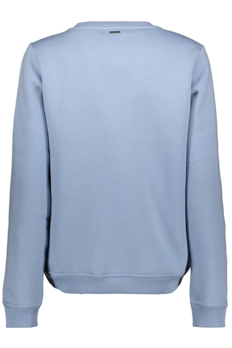 Zoso blauwe dames sweater | Achteraanzicht