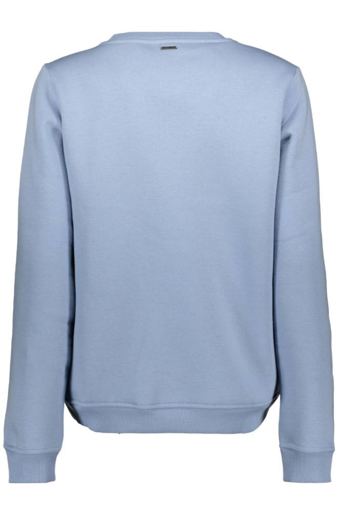 Zoso blauwe dames sweater | Achteraanzicht