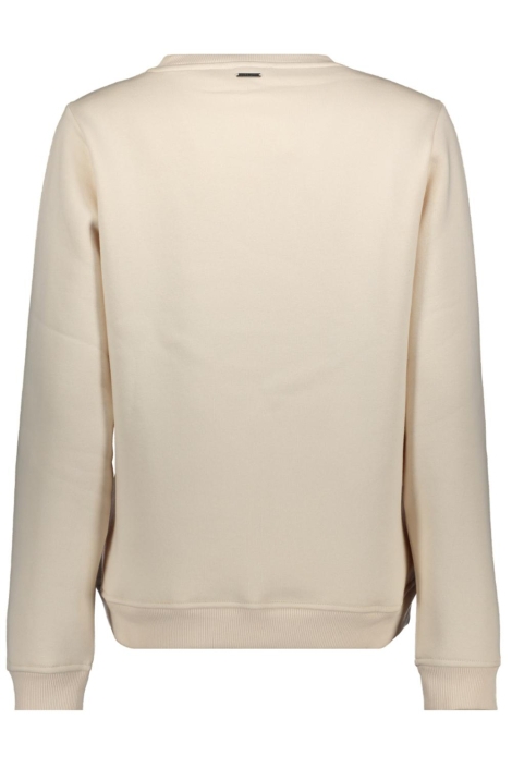 Zoso ecru dames sweater | Achteraanzicht