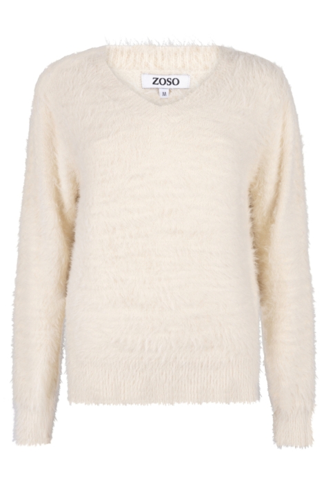 Zoso beige dames trui | Vooraanzicht