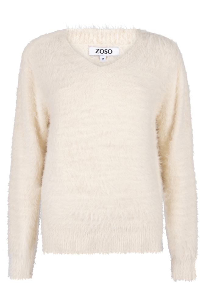 Zoso beige dames trui | Vooraanzicht