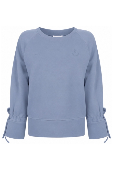 Zoso blauwe dames sweater | Vooraanzicht