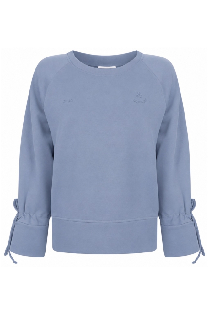 Zoso blauwe dames sweater | Vooraanzicht