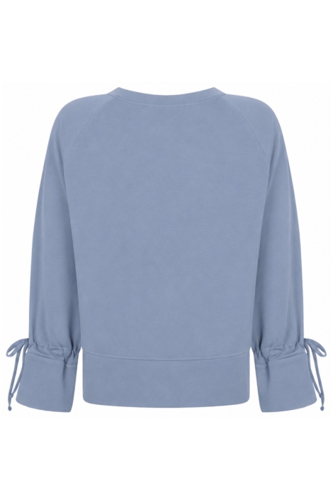 Zoso blauwe dames sweater | Achteraanzicht