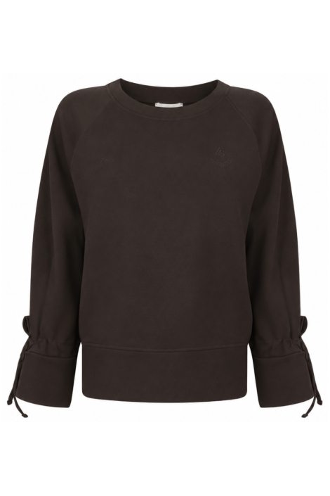 Zoso bruine dames sweater | Vooraanzicht