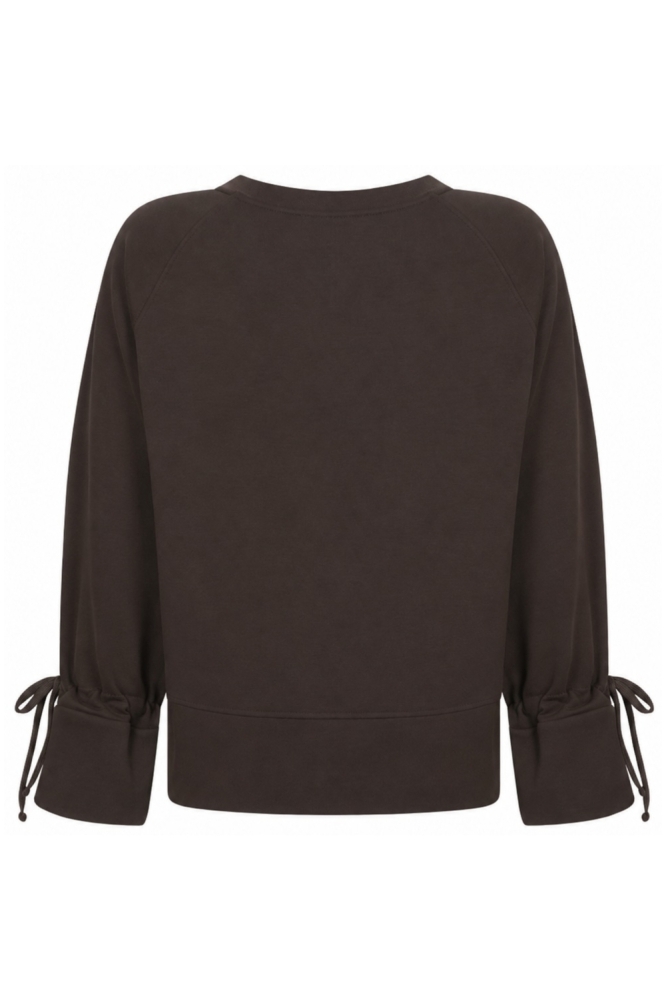 Zoso bruine dames sweater | Achteraanzicht